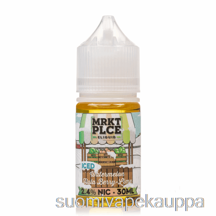 Vape Netistä Jää Vesimeloni Hula Marja Lime - Mrkt Suolat - 30ml 48mg